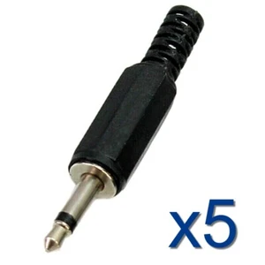 5x Connecteur prise Audio Mono 3,5mm Jack à souder Jack connector plug to solder - Imagen 1 de 8