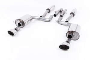 Milltek Non Resonated Cat Back Exhaust System Inc. Valves - fits Audi RS4 B7  - Picture 1 of 2