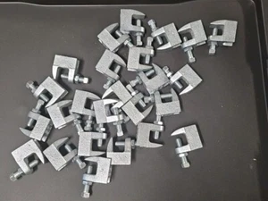 25-3/8" Threaded Rod  Galvanized Beam Clamps (C-CLAMP) Hanger  New - Picture 1 of 2