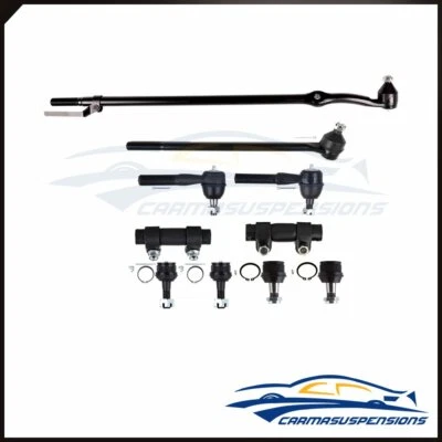 Kit de 10 piezas de rótulas de dirección apto para Ford Bronco 1987-1996 kit de extremos de varilla de amarre Foto 1 de 4
