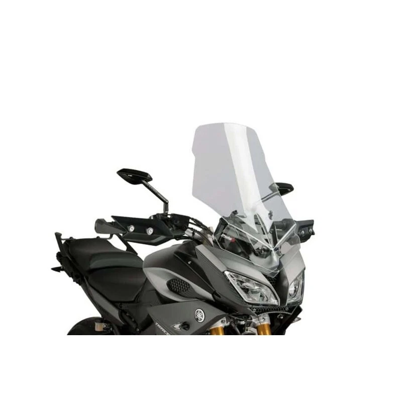 BULLE TOURING PUIG POUR YAMAHA MT-09 850 TRACER 2015 > 2017 TRANSPARENT 7646W - Photo 1/1