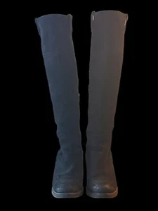 Horton schwarz Wildleder wasserdicht kniehohe Stiefel 9 - Bild 1 von 11