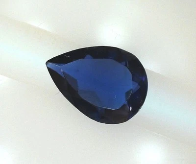 EGL USA CERTIFIED NATURAL IOLITE DARK BLUE 0.50 CT. PEAR SHAPE - Image 1 of 3