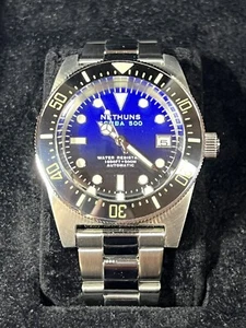 NETHUNS Scuba 500 SS514 Men’s Diver Automatic 24J Bracelet Watch WR500m Ø41mm - Picture 1 of 11