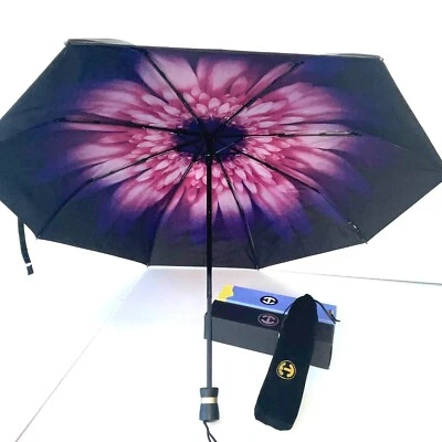 Guarda-chuva compacto, guarda-chuva dobrável pequeno, guarda-chuva floral. Guarda-chuva de 2 camadas. - Imagem 1 de 4