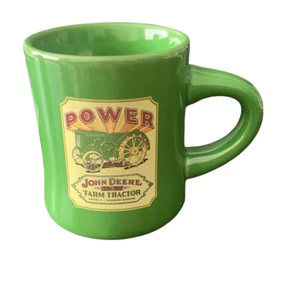 Vintage NOS John Deere The Model D 15-27 Tractor Ceramic Green Coffee Cup Mug - Picture 1 of 13