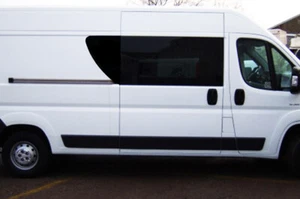 Peugeot Boxer lateral ventana falsa extensión vinilo gráficos ambos lados - Imagen 1 de 1
