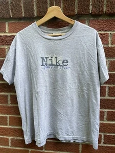 Vintage Nike Just Do It T-Shirt Gray Mens XL White Tag - Picture 1 of 3