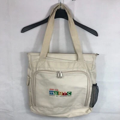 BOLSO DE MANO STAMPIN UP 2004 Convención Lona Blanco Tiene Capacidad 12x12 Muchos Bolsillos Foto 1 de 4