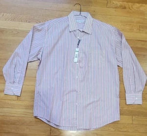 Alex Cannon long sleeve striped button dress shirt / men Large - Picture 1 of 6