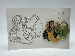 Maxine Art Mermaid Pin - August 2022 with card backing - Picture 1 of 7