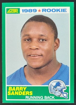 1989 Score Barry Sanders #257 RC 底特律狮子会 JV2 — 第 1/4 张图片