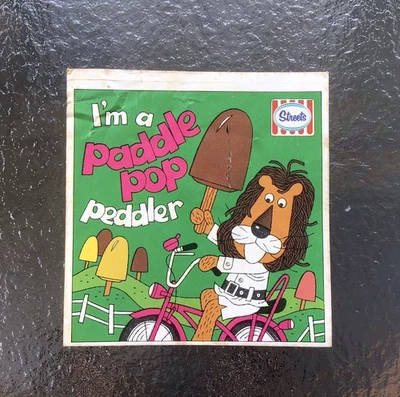 Streets Paddle Pop Original Vintage 1980’s Ice Cream Advertising Sticker Pauls C - image 1 of 4