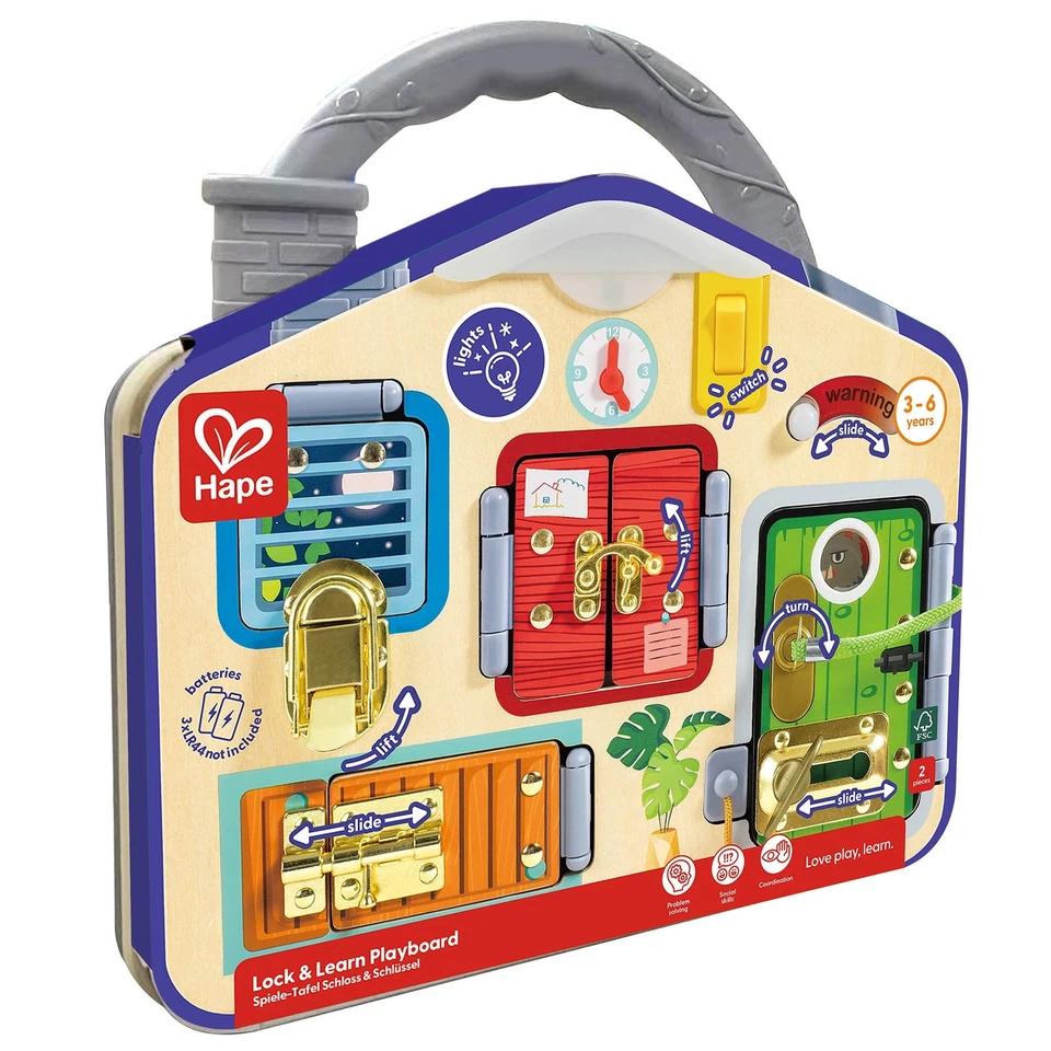 Hape - Lock Board (87-1111) (UK IMPORT) Toy