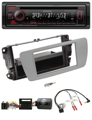 Kenwood Lenkrad CD USB Bluetooth DAB Autoradio für Seat Ibiza dublingrau - Bild 1 von 4