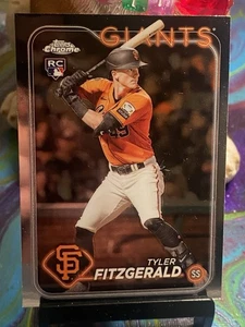 2024 Topps Chrome Tyler Fitzgerald RC #131 San Francisco Giants Rookie Card - Picture 1 of 2
