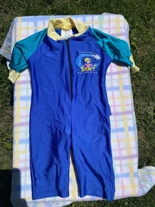 Vintage Boys Rash Guard Swimsuit Pool Swimming Sun Protection Size 4T - Picture 1 of 4