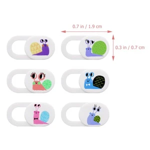 6 Pcs Kameraabdeckung Kameraabdeckungsfolie -Slide- - Afbeelding 1 van 12