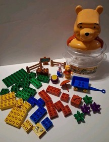 Winnie The Pooh Lego Duplo 2989 Pooh's Honey Pot Set Missing 3 Pieces