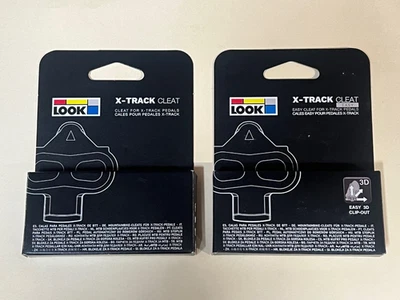LOOK X-TRACK SPD Compatible Cleats, 2 Pair:  Standard & Easy - Image 1 of 4