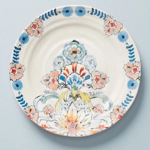 ANTHROPOLOGIE Eres Floral Medaillon Steinzeug Essteller, 3er Set - Bild 1 von 4