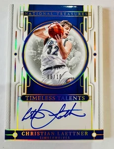 Christian Laettner 2023-24 Panini National Treasures Timeless Autograph Auto /10 - Bild 1 von 1