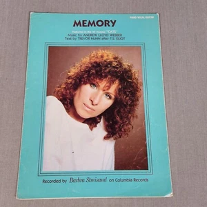 Memory Sheet Music Andrew Lloyd Webber CATS Musical Barbra Streisand VTG 1981 - Picture 1 of 3