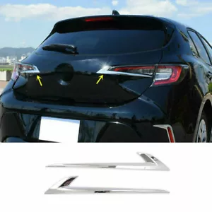 For Toyota Corolla Hatchback 2019-21 ABS Chrome Rear Tail Light Lamp Strip Trim - Picture 1 of 7