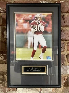 Jerry Rice San Francisco 49ers Football Photo Professionally Frame Engraved Auto - Picture 1 of 2