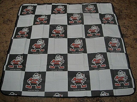 1968 NFL CLEVELAND BROWNS FOOTBALL NORTON SPACE SPORTS BLANKET LEAGUE BROWNIE Cover