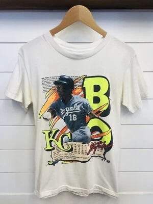 Винтажная футболка Salem Sportswear Bo Jackson Kansas City Royals статистика мужская M MLB - Изображение 1 из 4
