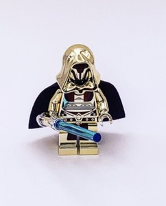 Lego Chrome Gold Plated Darth Revan  Minifigure Very Rare Limited Edition New!!