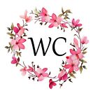 Bathroom Decor Sticker Pink Floral Ring Wc Sticker Self Adhesive Pvc Material