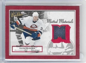 MARK PARRISH ISLANDERS 2005-06 BEE HIVE MATTED MATERIALS JERSEY BLACK #MM-MP - Picture 1 of 1