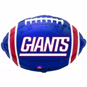 NFL ~New York Giants~ Football 18" Mylar Balloon 2 Sided - Picture 1 of 1