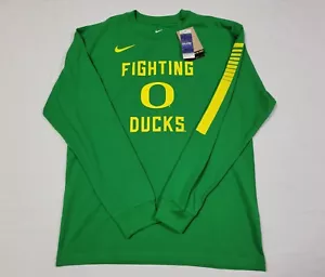 Nike Mens Oregon Ducks Green Team Issue Long Sleeve T-Shirt FN6384-377 - Picture 1 of 9