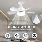 LED Ceiling Fan with Light Cooling Fan Lamp 5 Blades Dimmable Remote Control