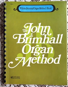 The John Brimhall Organ Method Book 1 1971 and Tri-Chord Cards Key of F - Picture 1 of 5