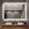 Bathroom Mirror LED Light Antifog Makeup Mirror Illuminated Wall Touch ...