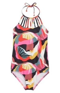 Billabong L95007 Girls Multi Floral Dream Time One-Piece Swimsuit Size 12 - Picture 1 of 4