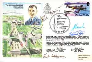 HA25 DH Mosquito RAF Cubierta Firmada Luftwaffe ases DAHLMANN CRINIUS RUDORFFER KC - Imagen 1 de 1
