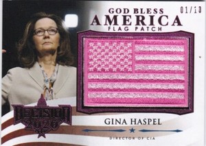 Decision Vault 2020 - God Bless America Flag Patch - Gina Haspel - 01/10 Pink