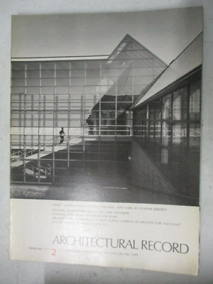 ARCHITECTURAL RECORD MAGAZINE FEB 1977 GUNNAR BIRKERTS DANCE INSTRUCTIONAL NY - Image 1 of 2