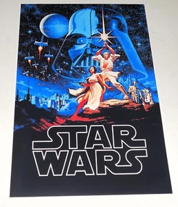 Star Wars 1977 IV A New Hope USA Alternate Release USA Poster 19" x 13" - Picture 1 of 2