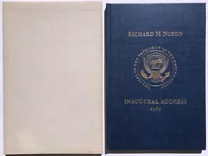 The Inaugural Address of Richard Nixon Book Jan 20, 1969 Limited Ed. 1000 copies - Picture 1 of 9