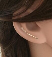 Ear Climber Earrings Crawlers Stud Cuff Wrap Bar Gold Posts Line Gold Gift Idea