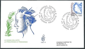 2004 ITALIA FDC VENETIA 1242 LA DONNA NELL'ARTE 0,65 NO TIMBRO ARRIVO - CG - Picture 1 of 1