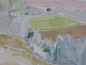 Thomas John (1957-2021) Academia de Bellas Artes de Stuttgart boceto de viaje (13) - Imagen 1 de 4
