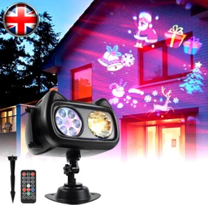 3D Christmas Laser LED Projector Light Moving Outdoor Landscape Stage Xmas Lamp - Picture 1 of 12