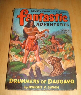 Fantastic Adventures  March 1943 William P. McGivern, Robert Bloch, L. Owen Foto 1 de 3